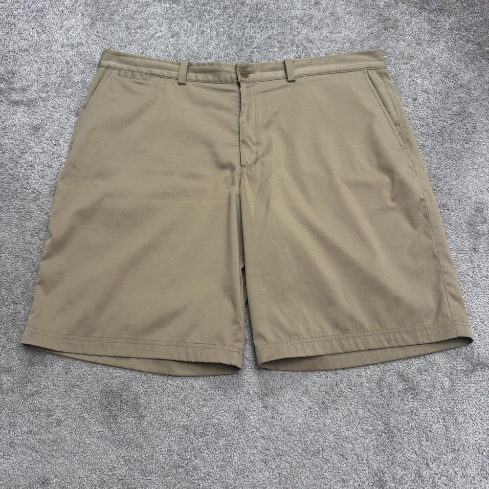 Nike Dri Fit Golf Performance Chino Shorts Men 40 Khaki Brown Casual Preppy Tech